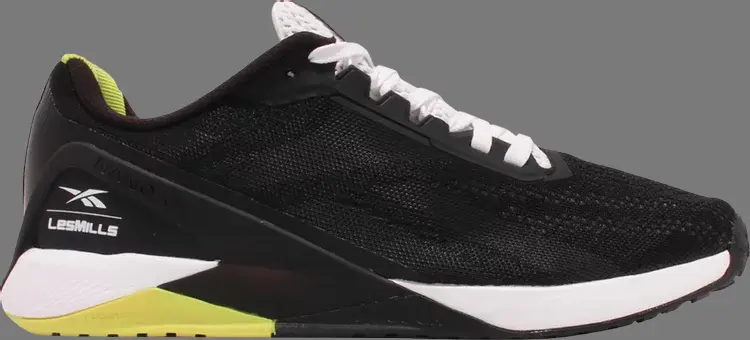 

Кроссовки les mills x nano x1 'black acid yellow' Reebok, черный