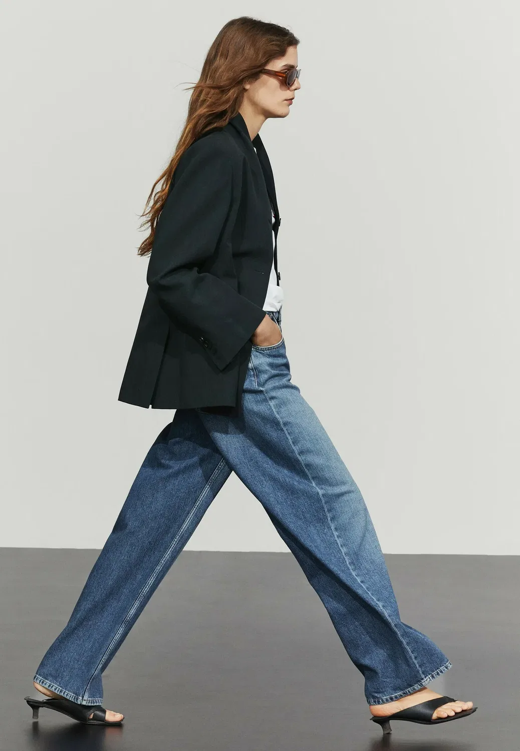 Короткая шерсть Massimo Dutti, Mottled Dark Blue — фото 4