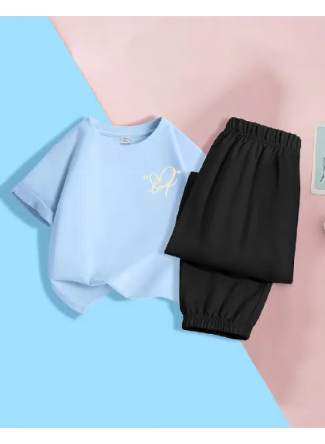 Комплект детской летней одежды с длинным рукавом Jeanswest, синий