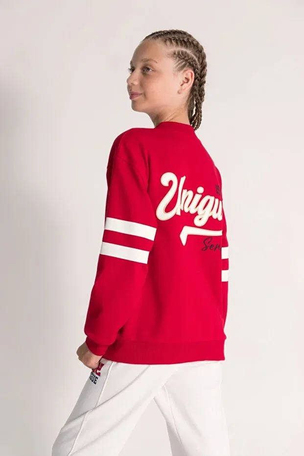 Детский кардиган для девочек хлопковый Basics Dmb Boys & Girls, Red — фото 2
