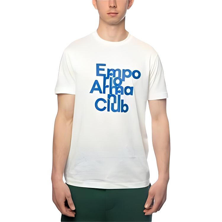 

EMPORIO ARMANI Футболка мужская белая, Белый, EMPORIO ARMANI Футболка мужская белая