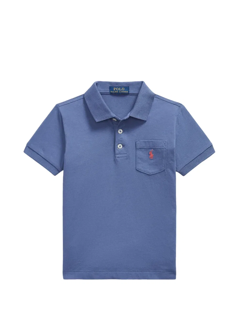 Поло с вышивкой Polo Pony Polo Ralph Lauren Kids, синий