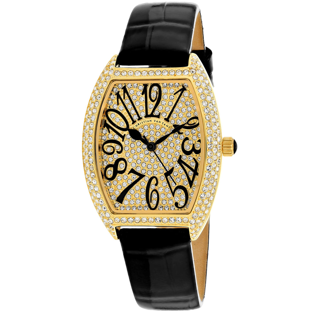 

Christian Van Sant женские часы с золотым циферблатом, цвет gold tone