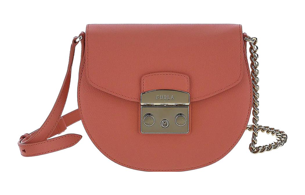 

Furla Метрополис Коллекция Кожаная Мини Сумка Через Плечо Женская Красная