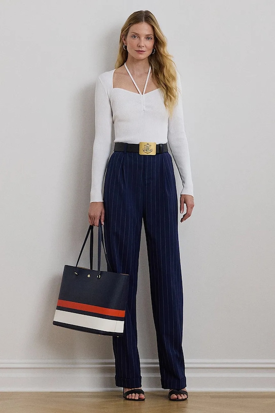 

Шерстяные брюки Lauren Ralph Lauren, темно-синий