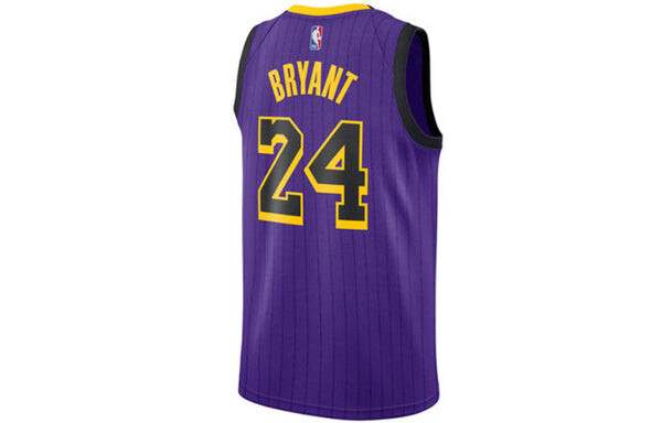 Майка Nike NBA Jersey lakers City limited 24 Kobe 18-19 Season SW Fan Edition Purple, фиолетовый — фото 2