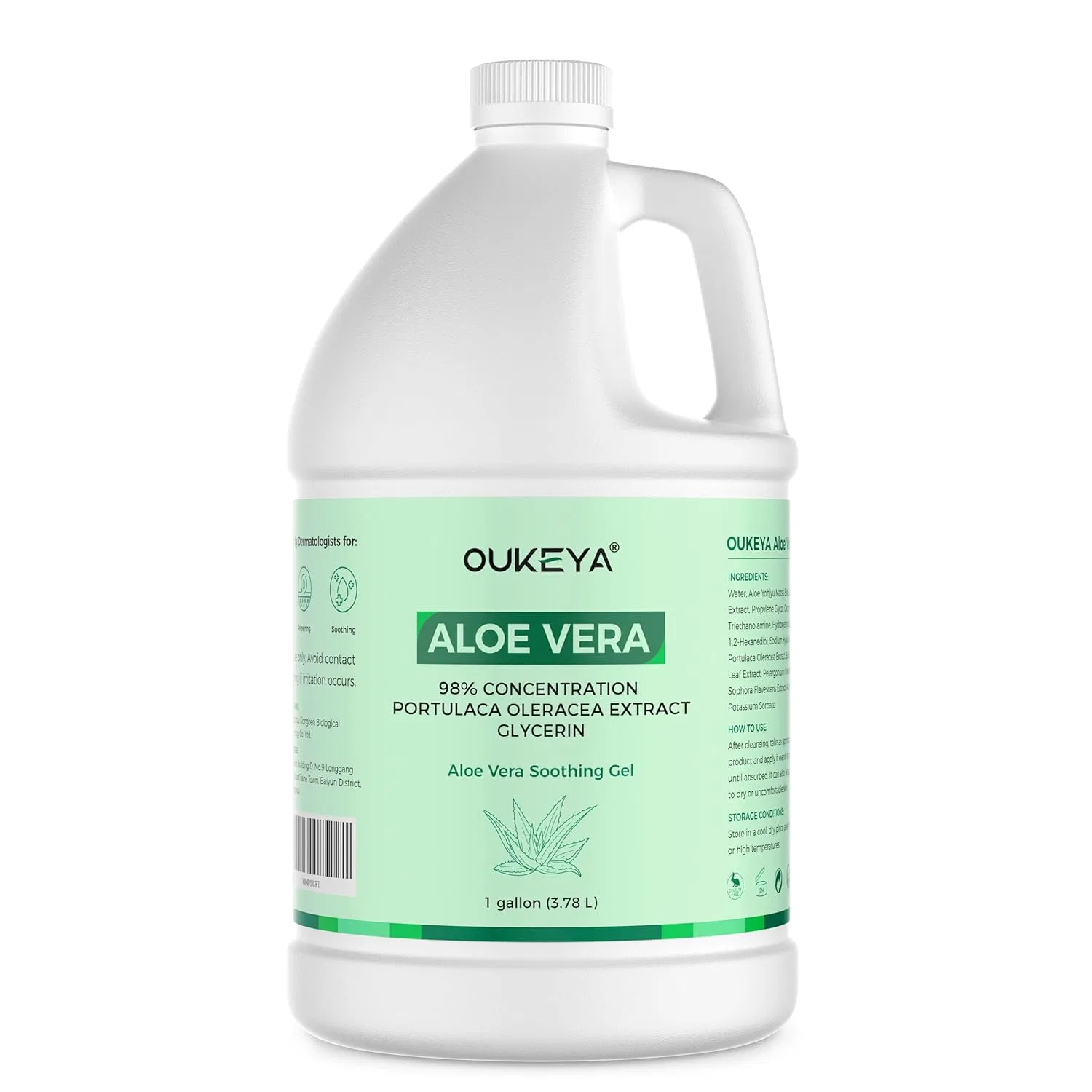 Гель алоэ вера с ниацинамидом OUKEYA, 3785 мл Oukeya, 3785 Ml