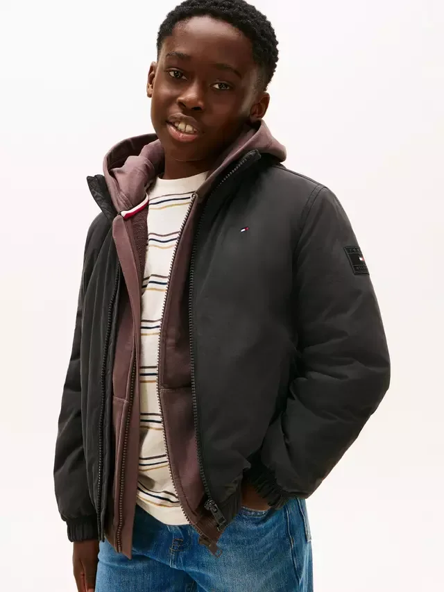 Детская утепленная куртка Essential, черная Tommy Hilfiger