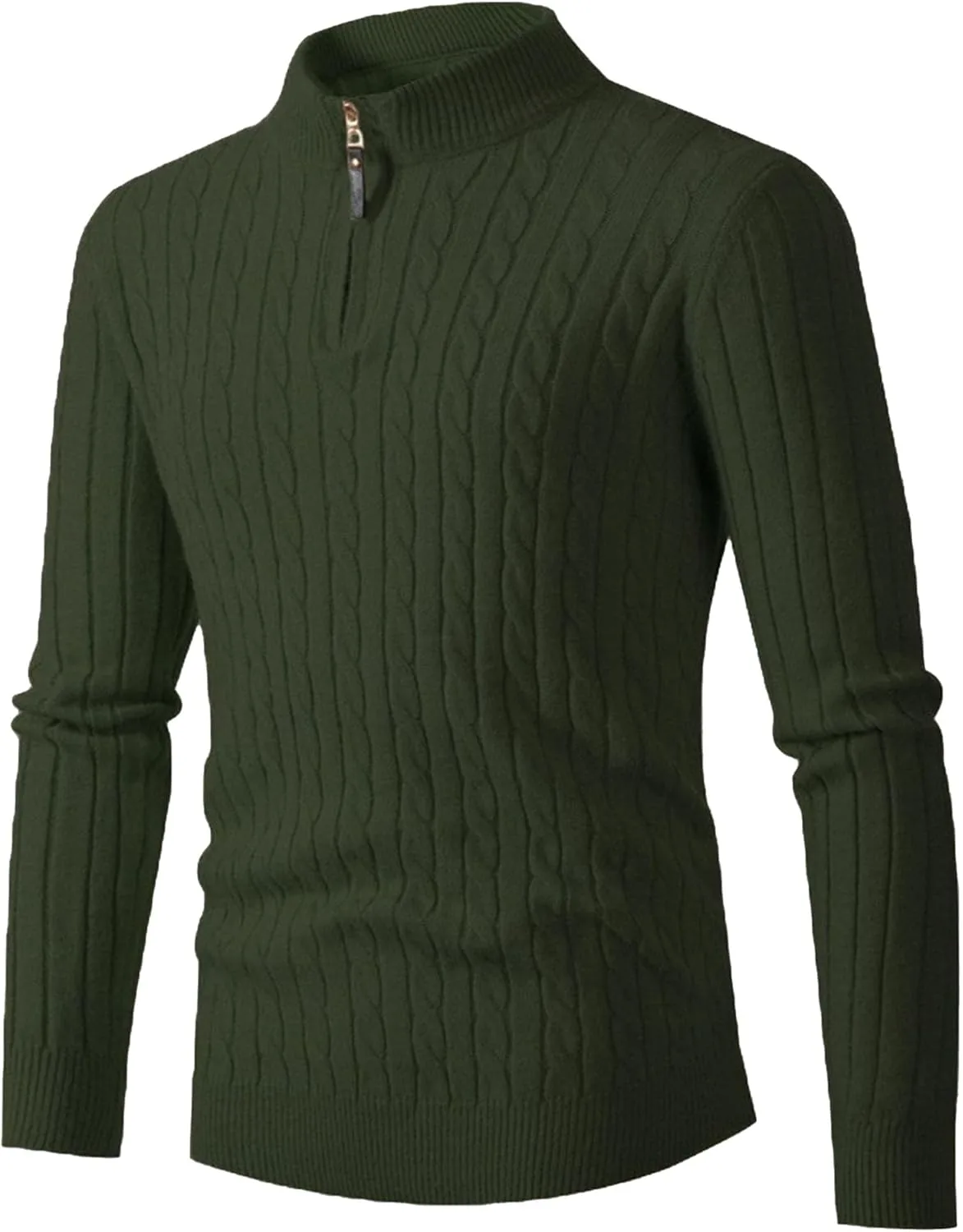 

Классический свитер с застежкой на четверть для мужчин QOAAIE