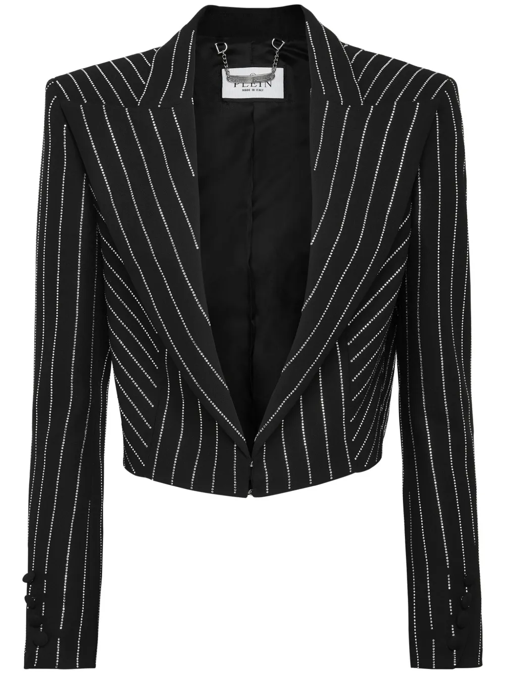 

Укороченный блейзер Cady с кристаллами Philipp Plein, черный