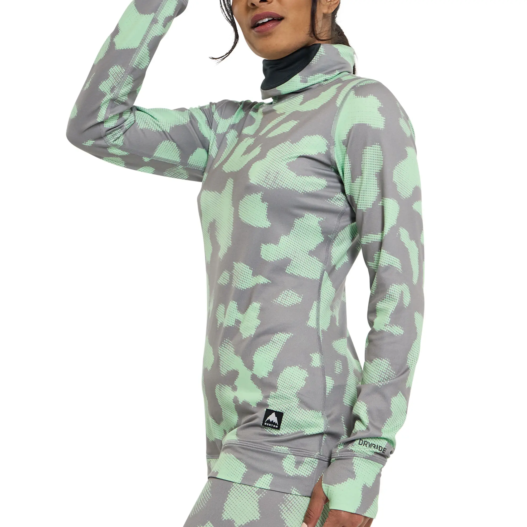 

Женская термофутболка средней плотности с длинным воротником Burton, Rosette, Розовый, Женская термофутболка средней плотности с длинным воротником Burton, Rosette