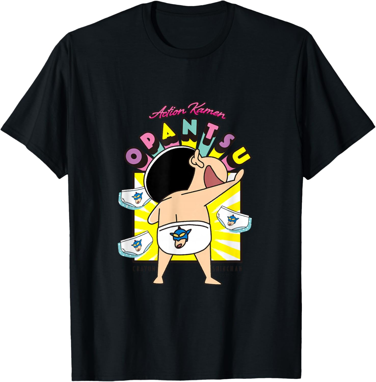 

Футболка Crayon Shin-chan Jiman no Pants, черная Crayon Shinchan