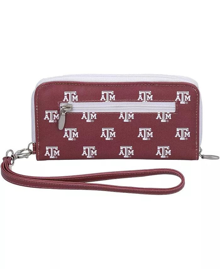 

Женский кошелек Texas AM Aggies на молнии вокруг браслета Eagles Wings, красный