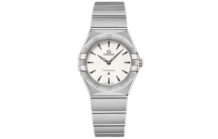 

OMEGA Часы Quartz Movement Women's Watch Watch 28mm White Dial Stainless Steel Case Stainless Steel Watchband