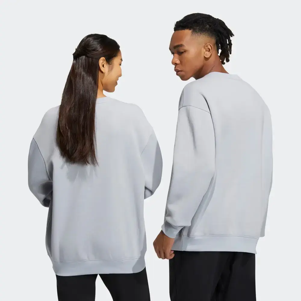 Толстовка унисекс серая Adidas Neo, серый — фото 2