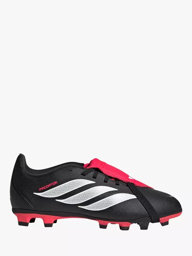 Детские футбольные бутсы Predator Club с откидным язычком, черные adidas