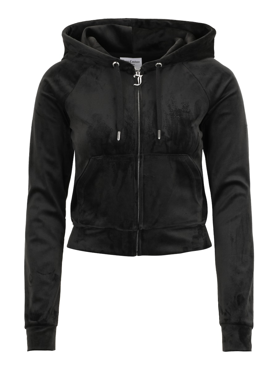 

Толстовка с капюшоном на молнии Juicy Couture Petite MADISON, черный