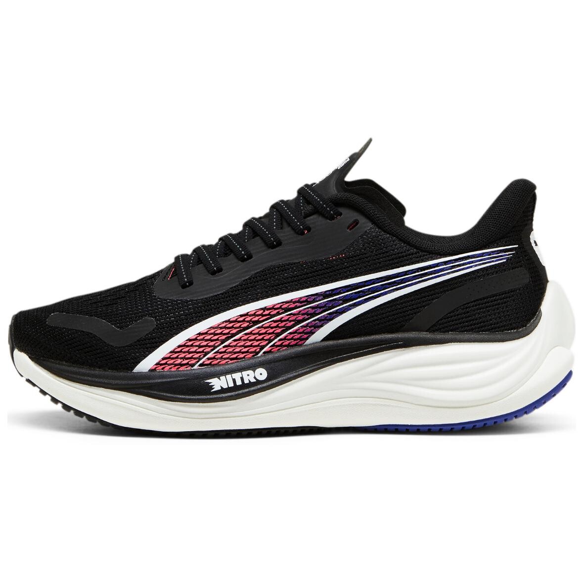 

Кроссовки женские Velocity Nitro 3 с низким верхом, черные/красные/синие Puma