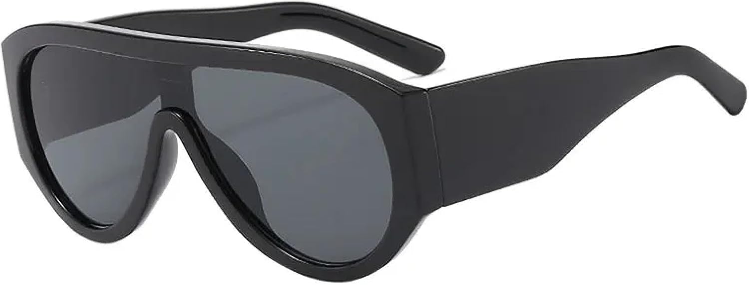 

Солнцезащитные очки с защитой от УФ-излучения UV400 | Зеленые, увеличенного размера | Для женщин и мужчин | Для занятий спортом на открытом воздухе и вождения DSVIGF, Black Grey