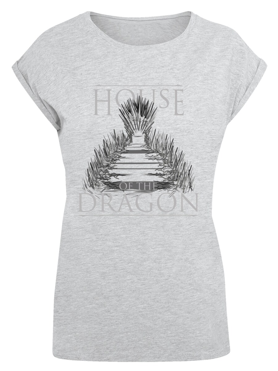

Рубашка F4NT4STIC House Of The Dragon Throne, цвет Light grey/mottled grey