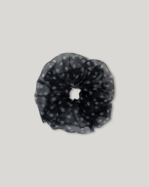 Резинка для волос Misty Dot Scrunchie MUARMUS, черный