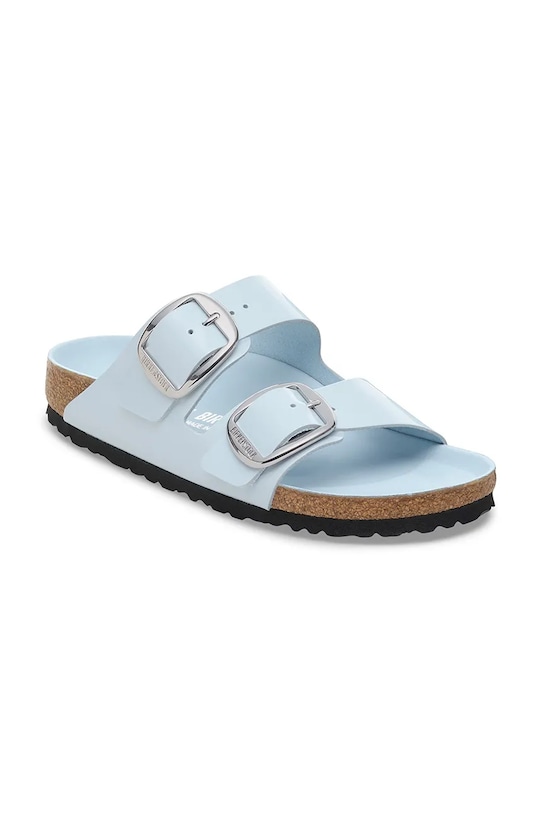 Кожаные шлепанцы Arizona с широкой пряжкой Birkenstock, синий — фото 2