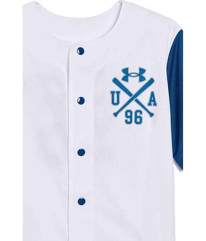 Бейсбольный костюм с шортами и топом Baseball Jersey Set Under Armour Kids, Purple Crest — фото 3