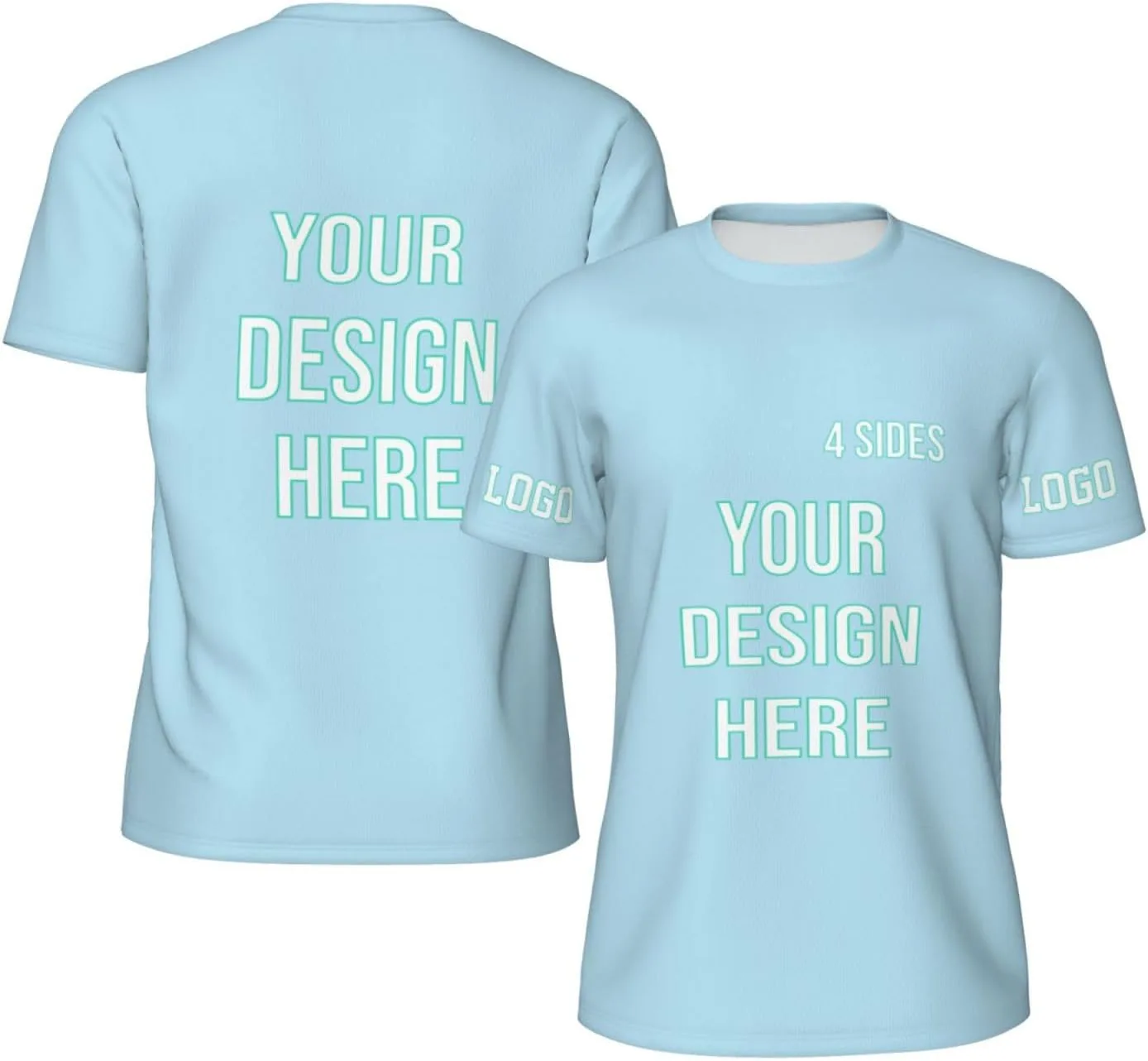 

Футболка с принтом спереди и сзади