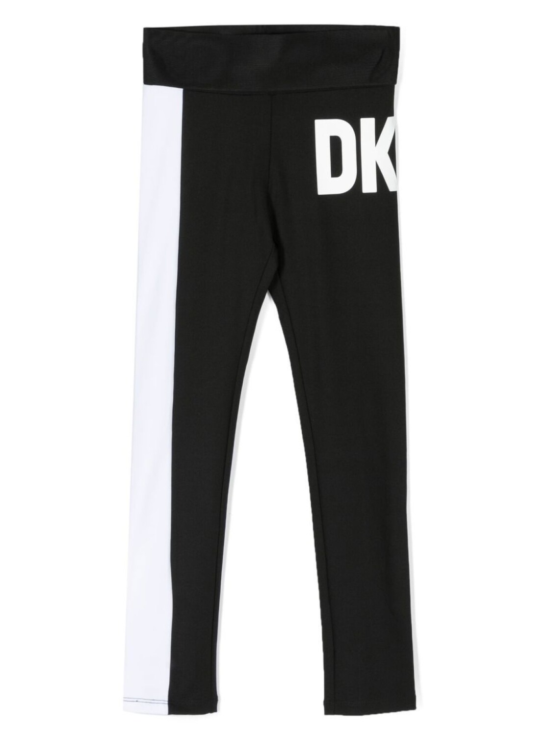 

Dkny Kids легинсы в стиле колор-блок с логотипом, черный