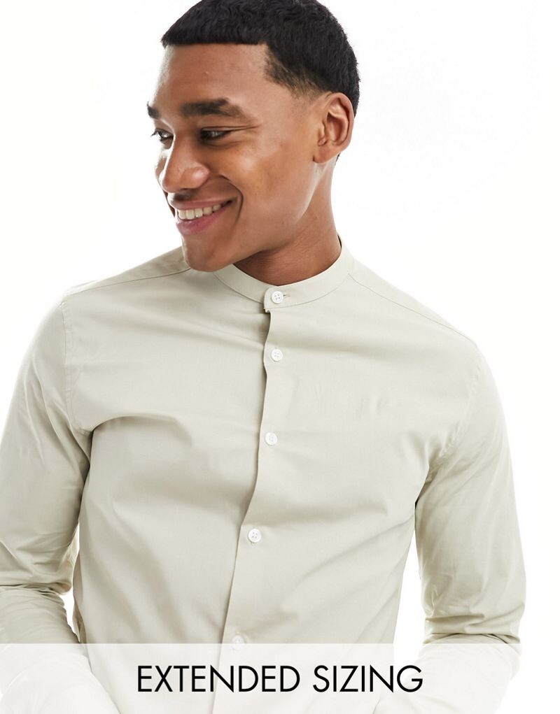

Узкая футболка на пуговицах ASOS DESIGN