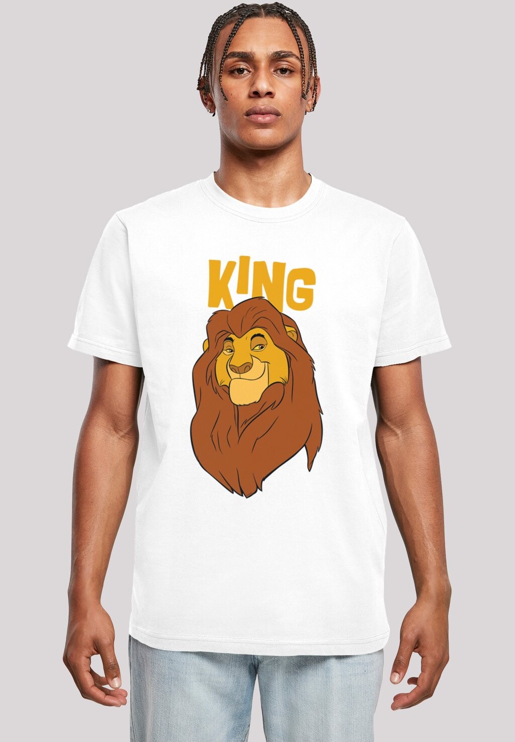 

Футболка с принтом DISNEY CLASSICS THE LION KING MUFASA F4NT4STIC, цвет white