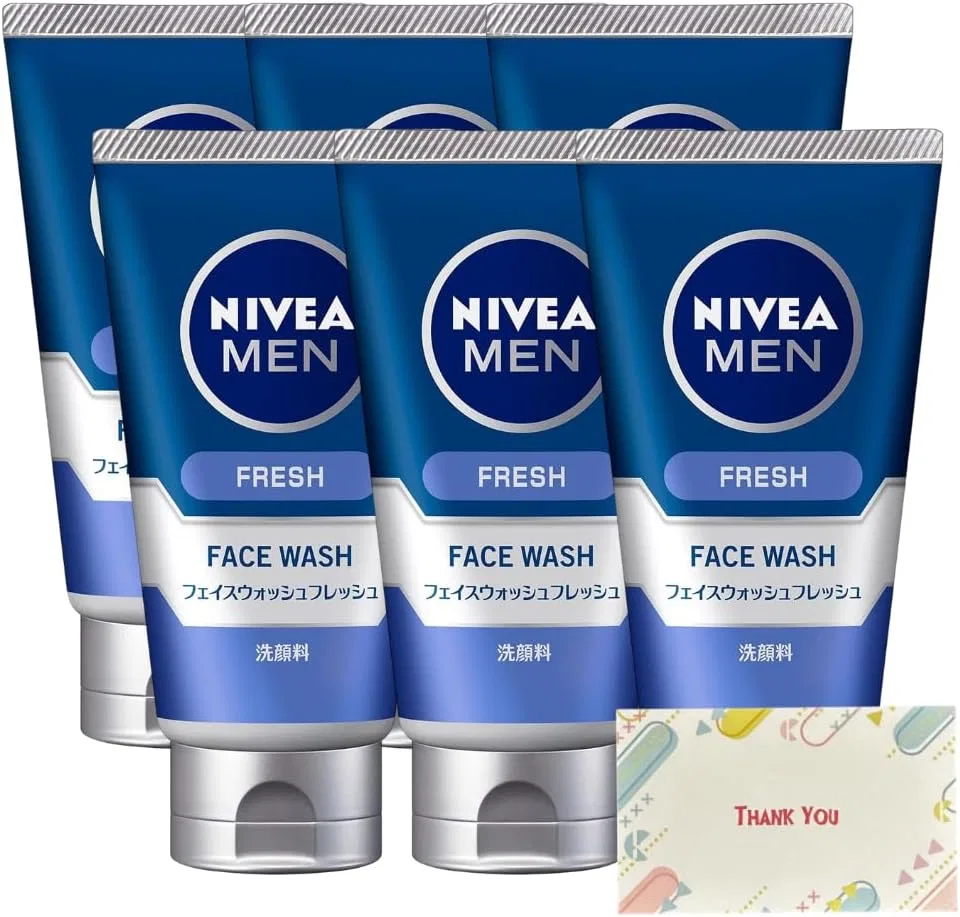 Набор для ухода за кожей Nivea Men Face Wash Fresh 100 г, набор 6 шт, Kunutonn
