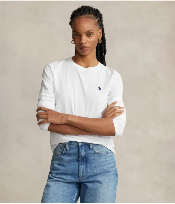 Блуза regular fit Polo Ralph Lauren, белый