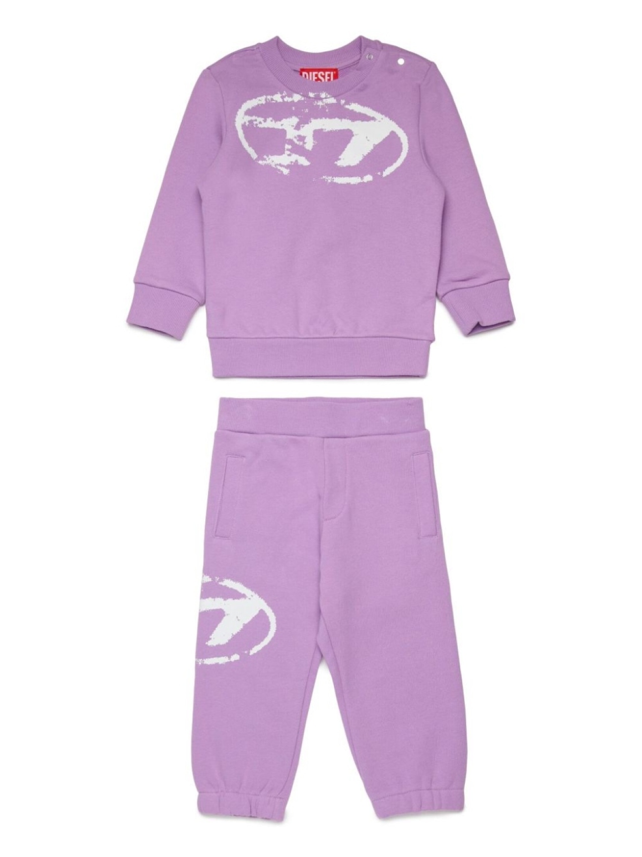 

Diesel Kids спортивный костюм с логотипом, фиолетовый