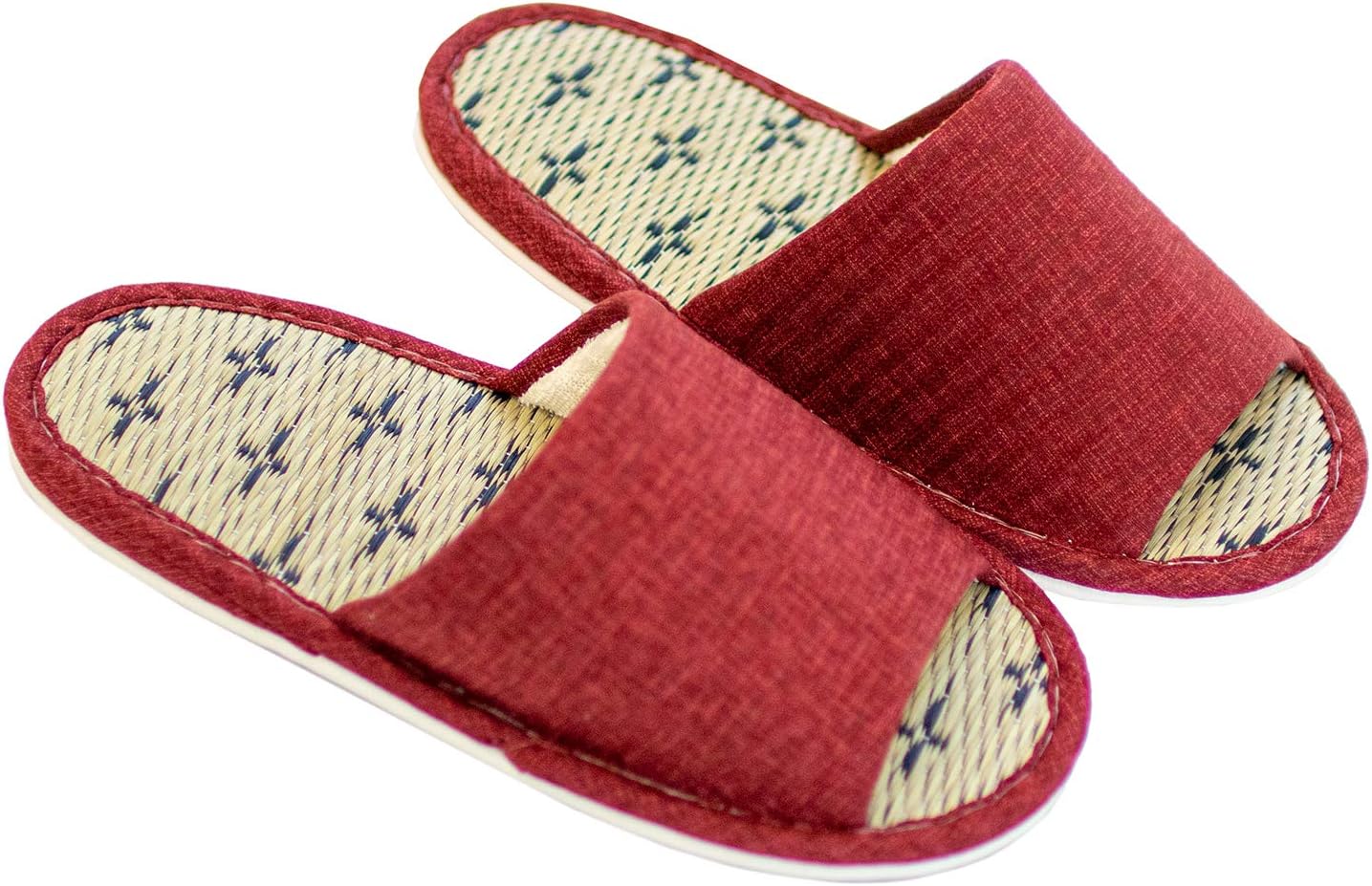 

Тапочки OKA Tatami, Сделано в Японии (травяные и корневые, японские), красный