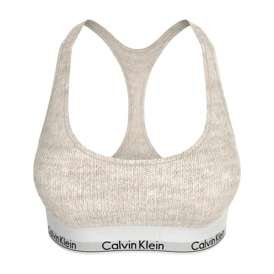 Спортивный бюстгальтер без подкладки Calvin Klein, Бежевый