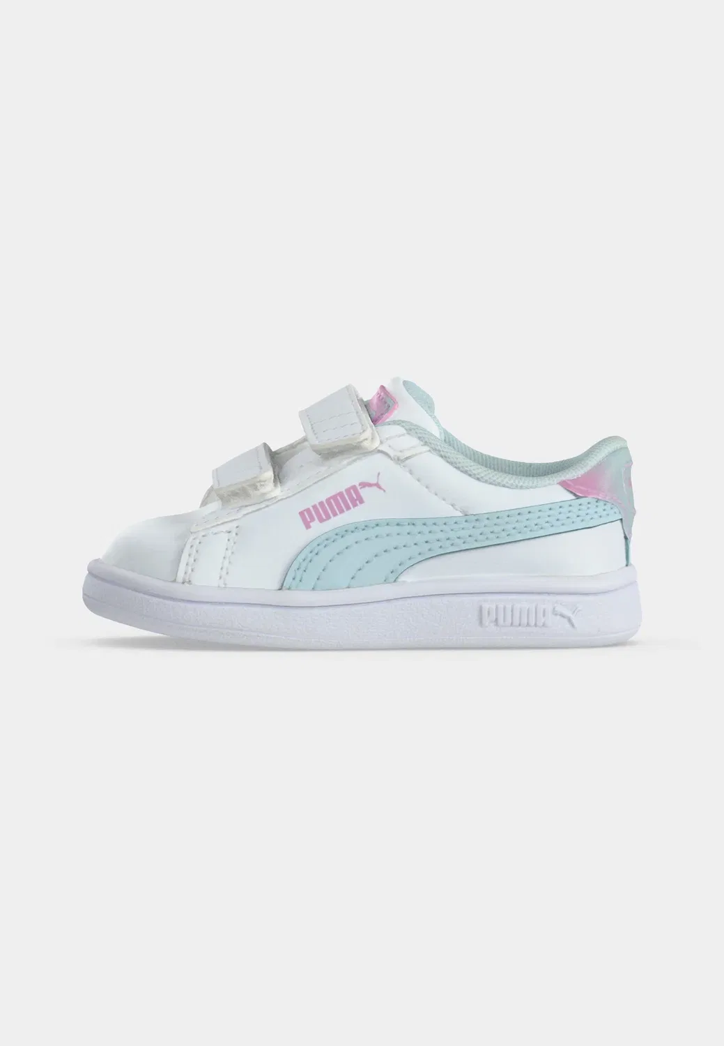 Кроссовки Smash 3.0 faded glow унисекс Puma, White/Aqua Glow — фото 2