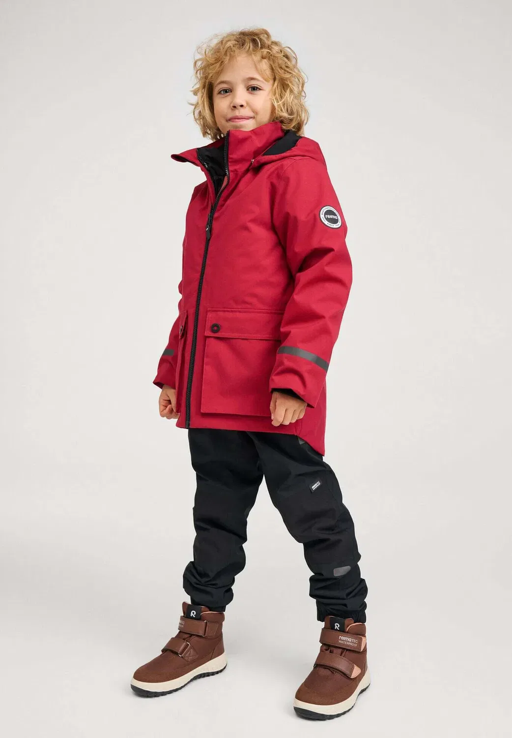 Tec 3in1 übergangsjacke syddi унисекс - водонепроницаемая куртка Reima, Cranberry