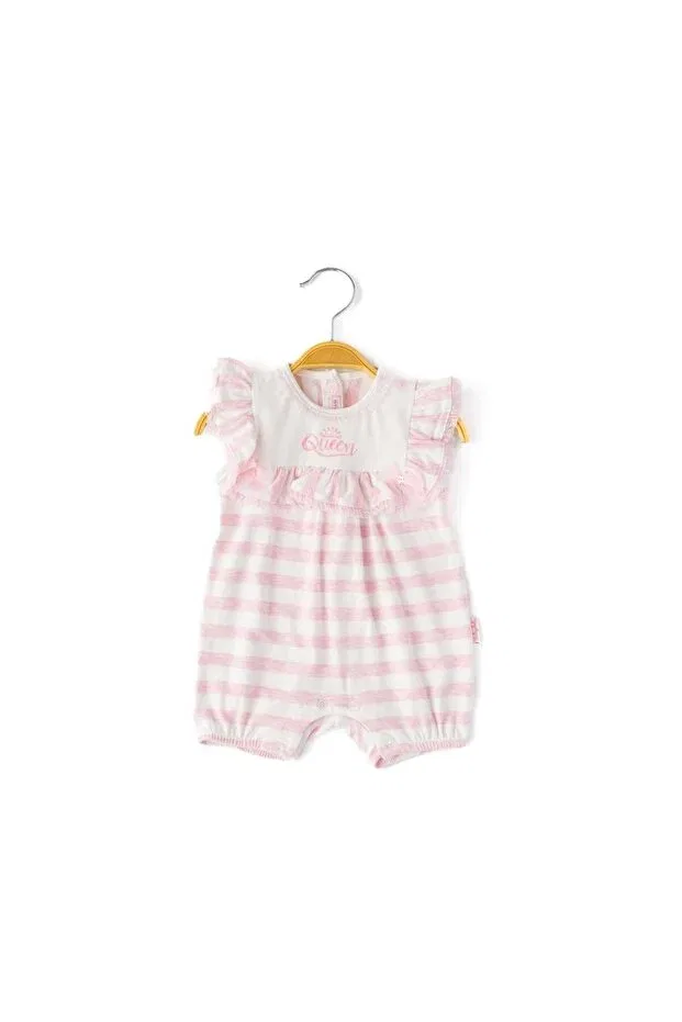 Детский комбинезон для девочек с воланами Babydola, Pink