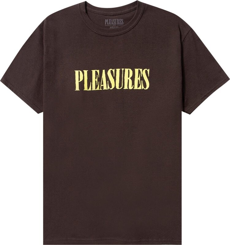 

Футболка Pleasures Tickle Logo T-Shirt 'Brown', коричневый