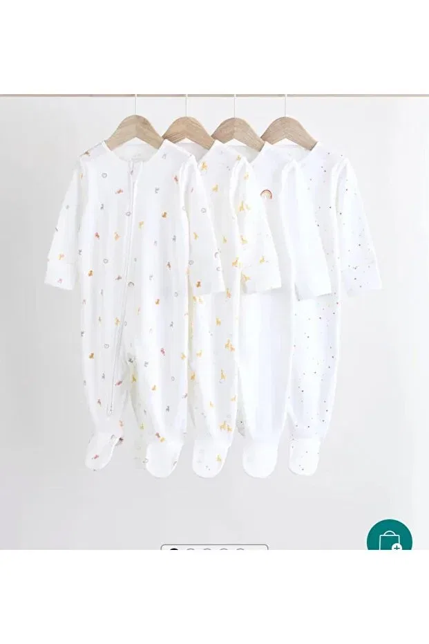 Детский комбинезон для девочек с длинным рукавом Next Baby, White