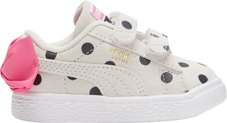 

Кроссовки Puma Suede Light Flex Bow Graphic 5 Infant Marshmallow Polka Dots, кремовый