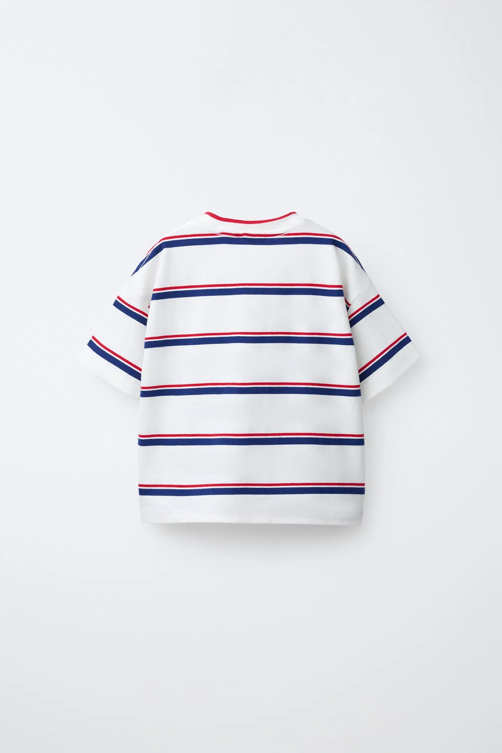 Полосатая футболка ZARA, Blue — фото 2