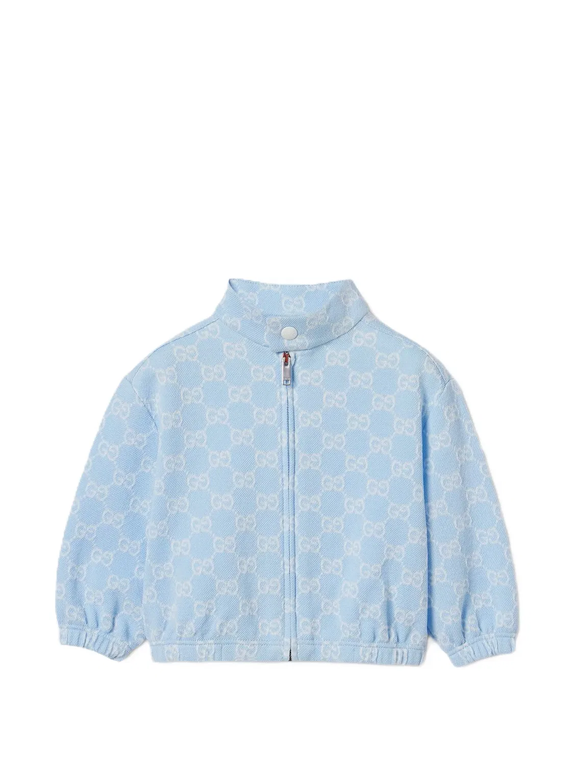 Куртка из ткани пике с логотипом GG Gucci Kids, синий