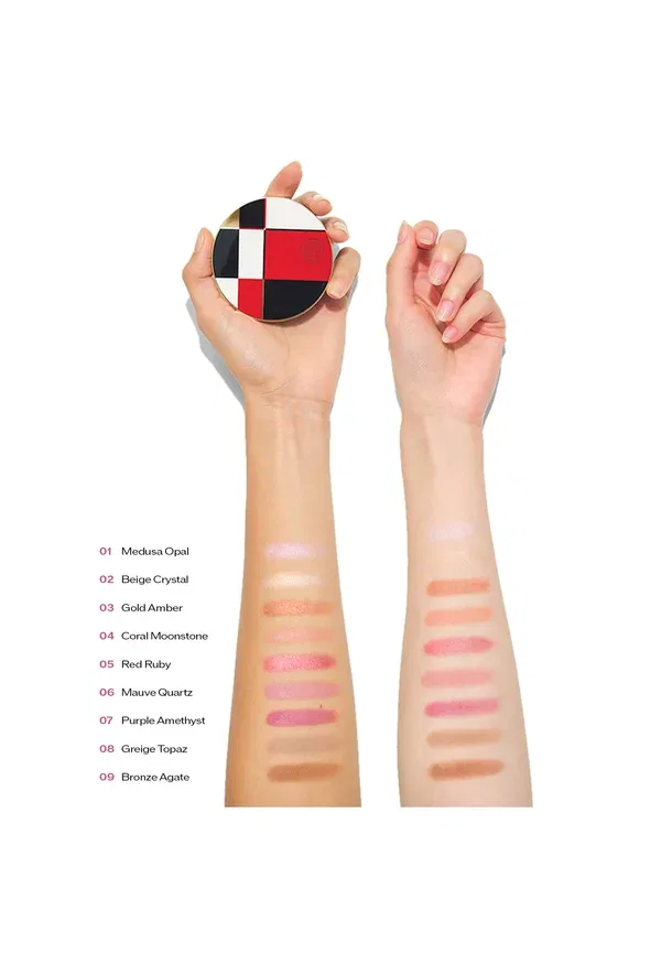 Румяна гlow-усиливающая пудра Smu color + гlow enhancer - blusher Shiseido, Coral Moonstone 7 г, цвет coral moonstone — фото 3