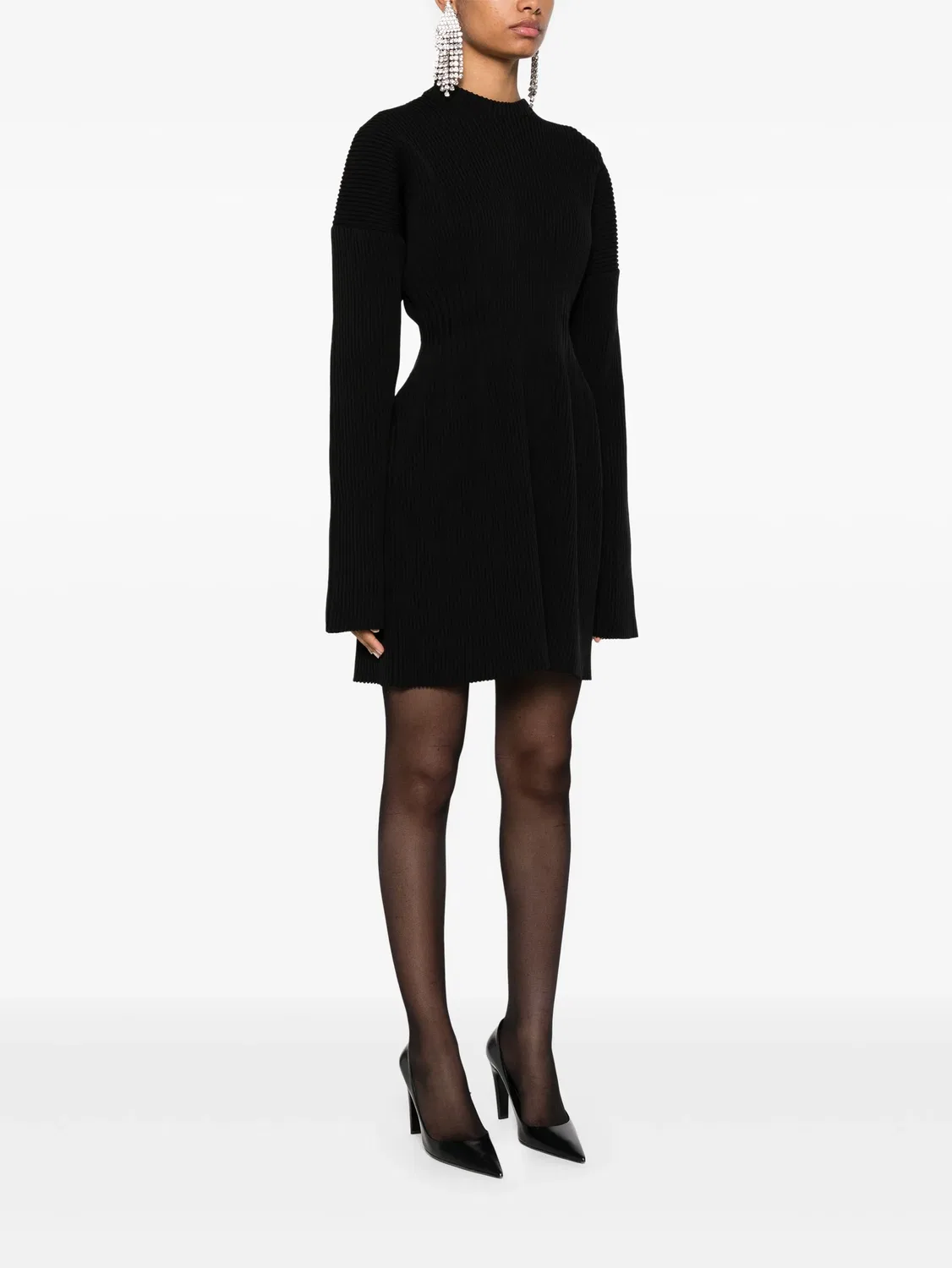 Платье Hourglass Mini от Balenciaga, черный — фото 4