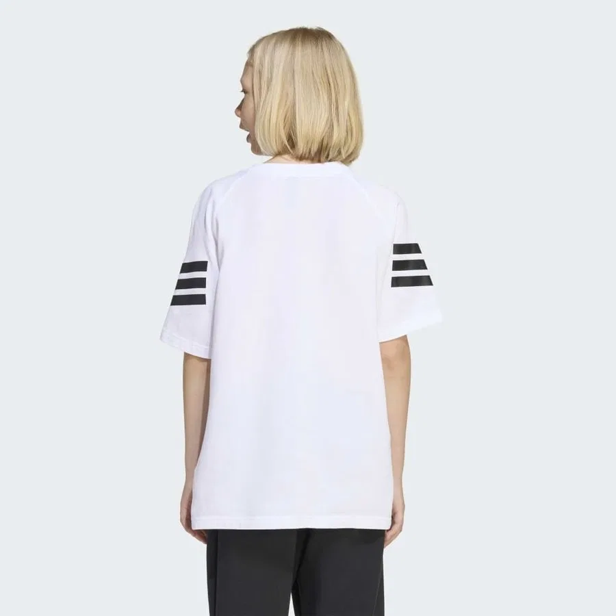 Детская футболка с коротким рукавом Adidas KC1965 J FI 3S TEE, Белый — фото 3