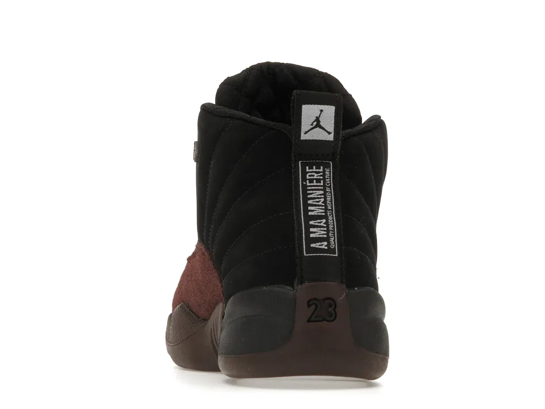 Детские кроссовки Lifestyle Jordan 12 Retro SP Jordan, Black/Black/Burgundy Crush — фото 4