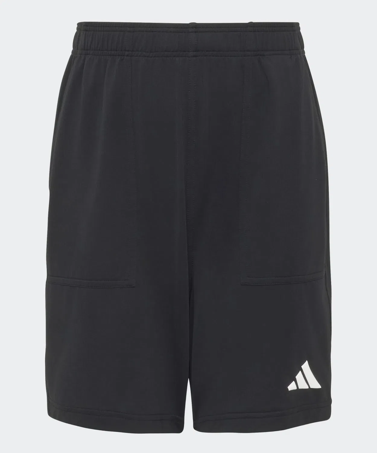 Детские шорты с брендовым логотипом Adidas, Черный