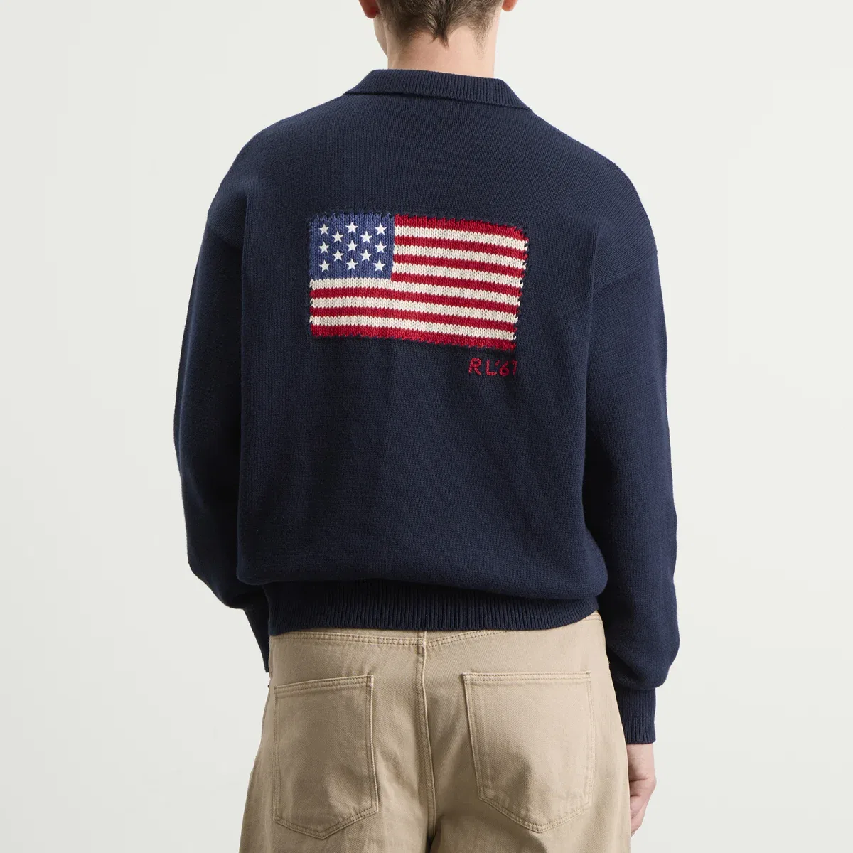 Пуловер с флагом Polo Ralph Lauren, Navy Combo — фото 3